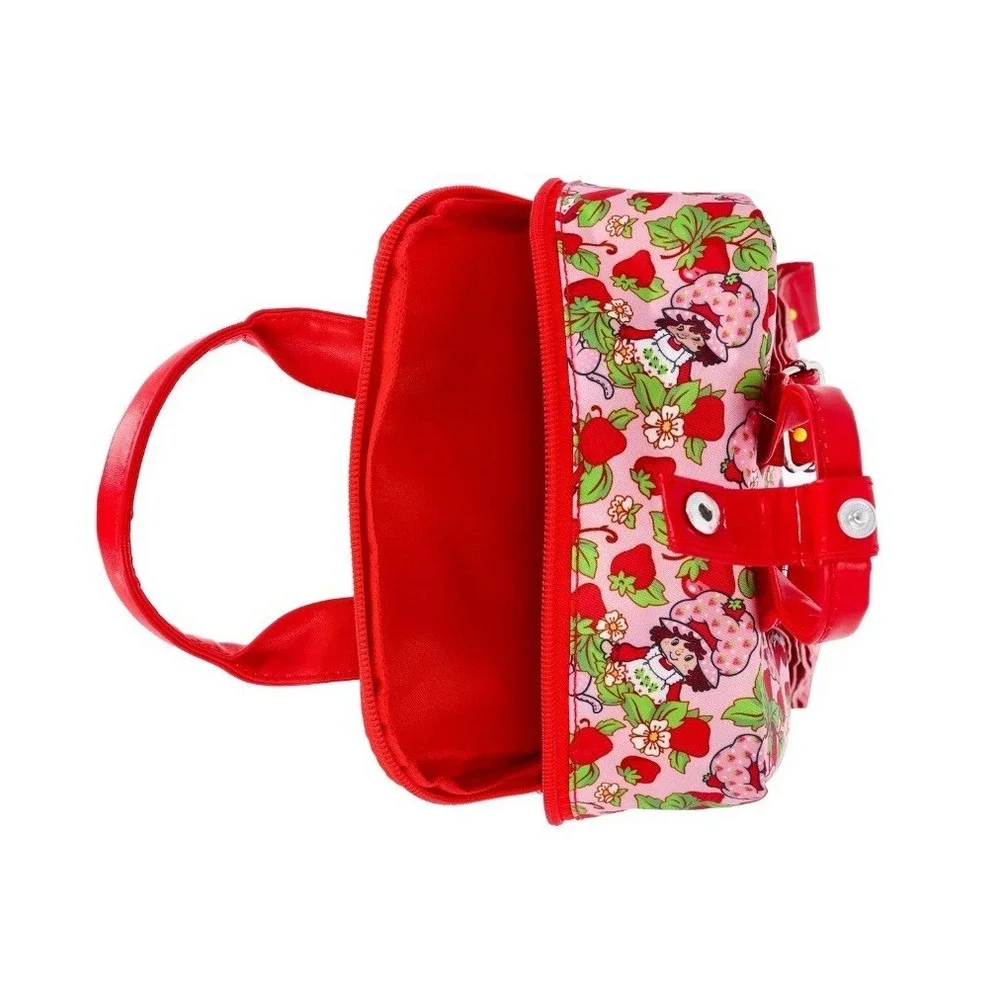 The World Of‎ Strawberry Shortcake Mini Backpack Pink Red Cat All Over Print NEW
